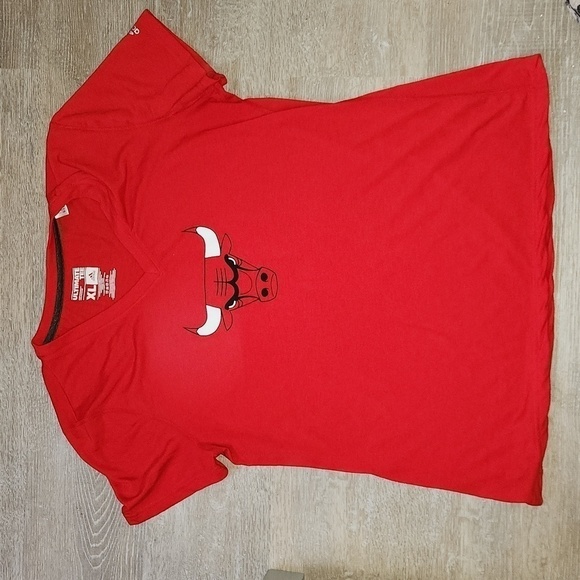 Adidas Chicago bulls red ultimate short sleeve tee extra large - Picture 1 of 7